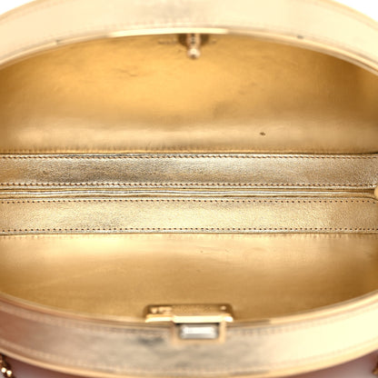 Judith Leiber Crystal Rainbow Minaudiere Clutch Gold Multicolor 5 of 10