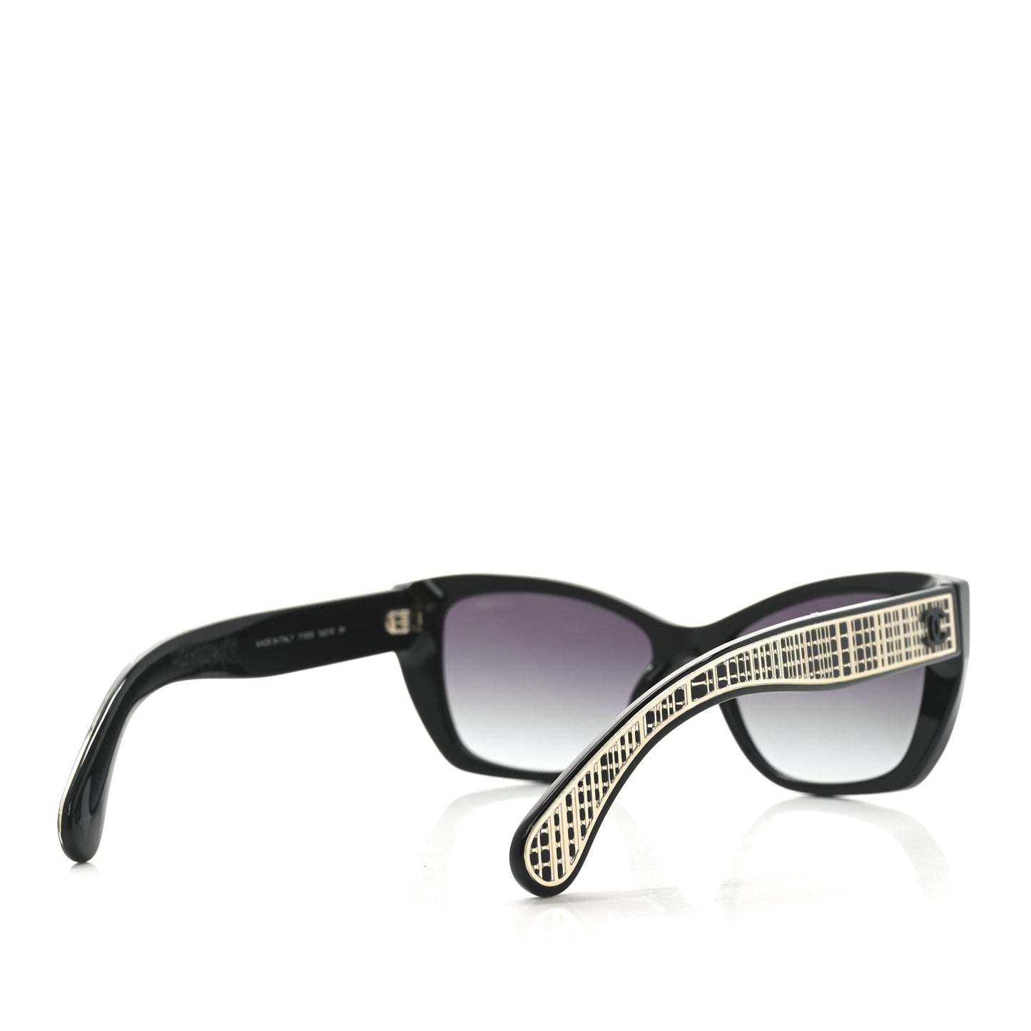 Acetate Metal Butterfly Sunglasses 71553 Black