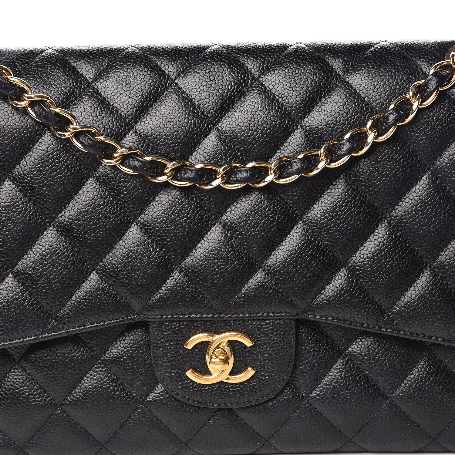 Chanel Caviar Quilted Jumbo Double Flap Black 24 of 24