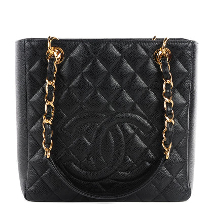 Chanel Caviar Quilted Petit Shopping Tote PST Black 1 of 8