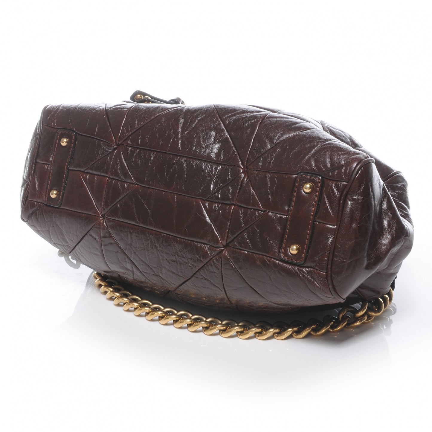 Leather Patchwork Stam Chocolate