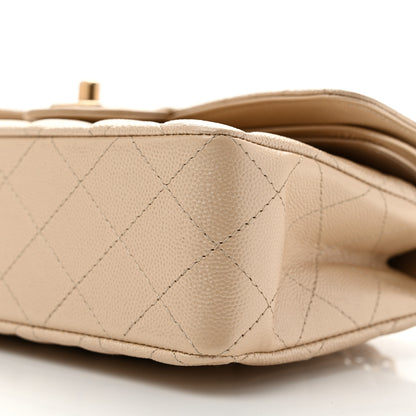 Chanel Metallic Caviar Quilted Small Double Flap Gold 10 of 11