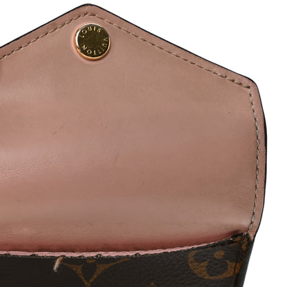 Louis Vuitton Monogram Zoe Wallet Rose Ballerine 10 of 12