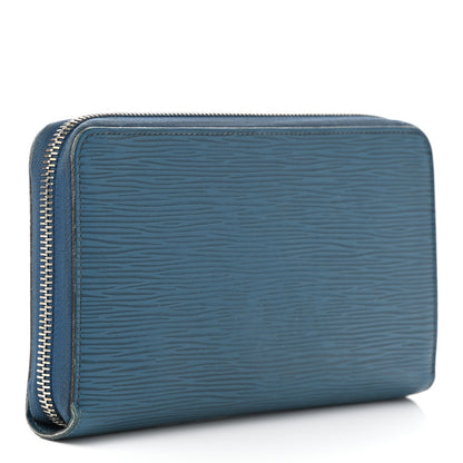 Louis Vuitton Epi Zippy Organizer Wallet Bleu Celeste 3 of 8