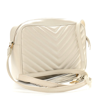 Saint Laurent Calfskin Matelasse Monogram Lou Camera Bag Crema Soft 3 of 12