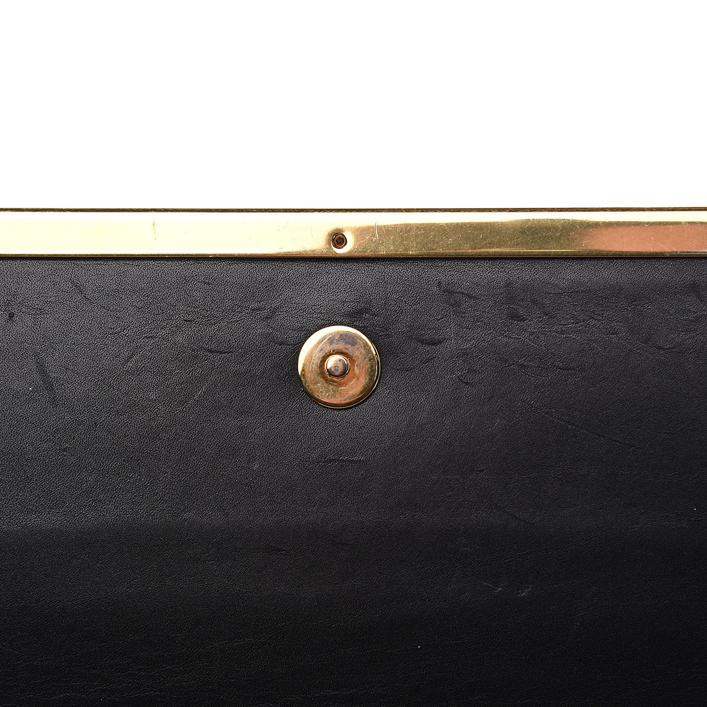 Calfskin Lutetia Flap Clutch Black