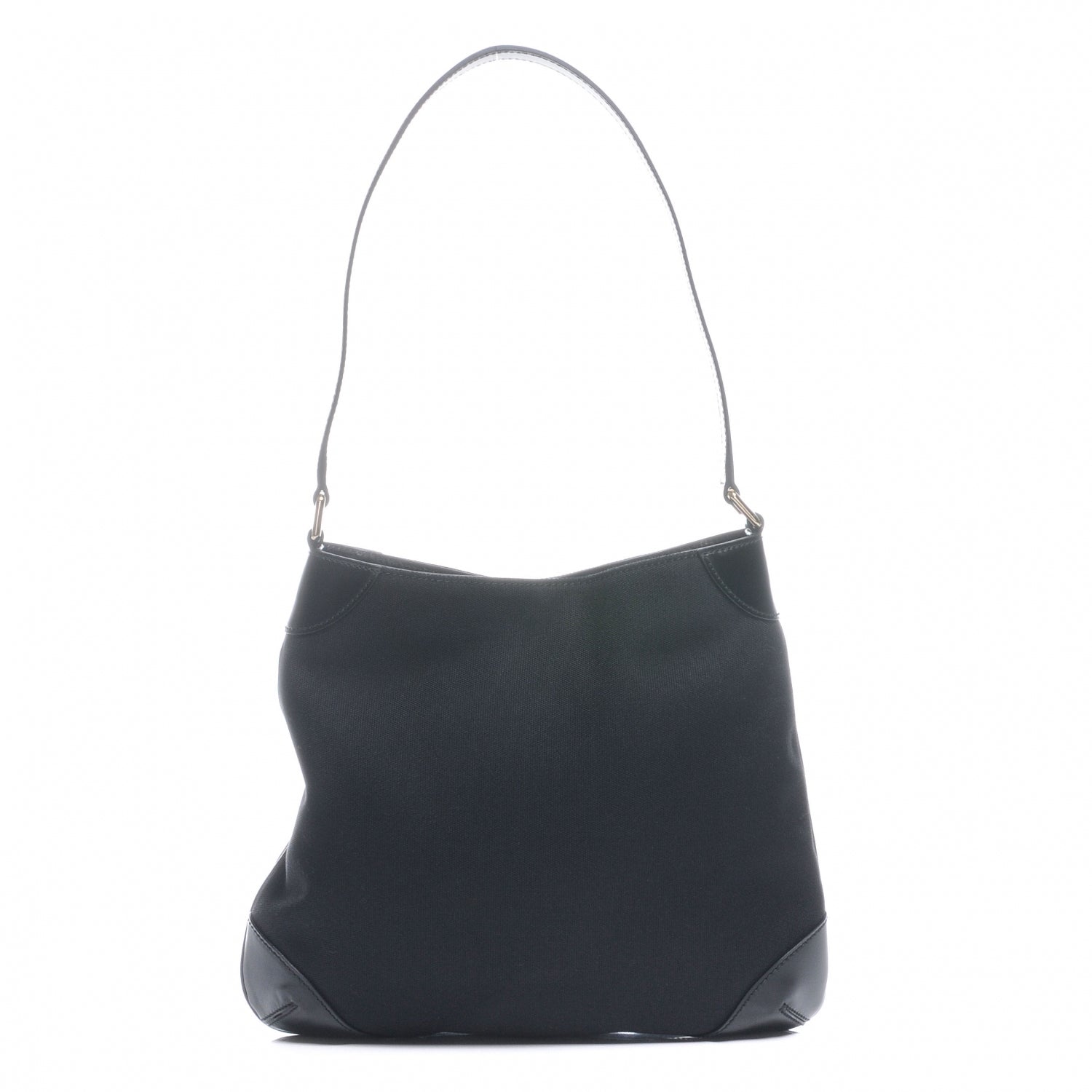 Gucci Canvas Signature Shoulder Bag Black 3 of 9