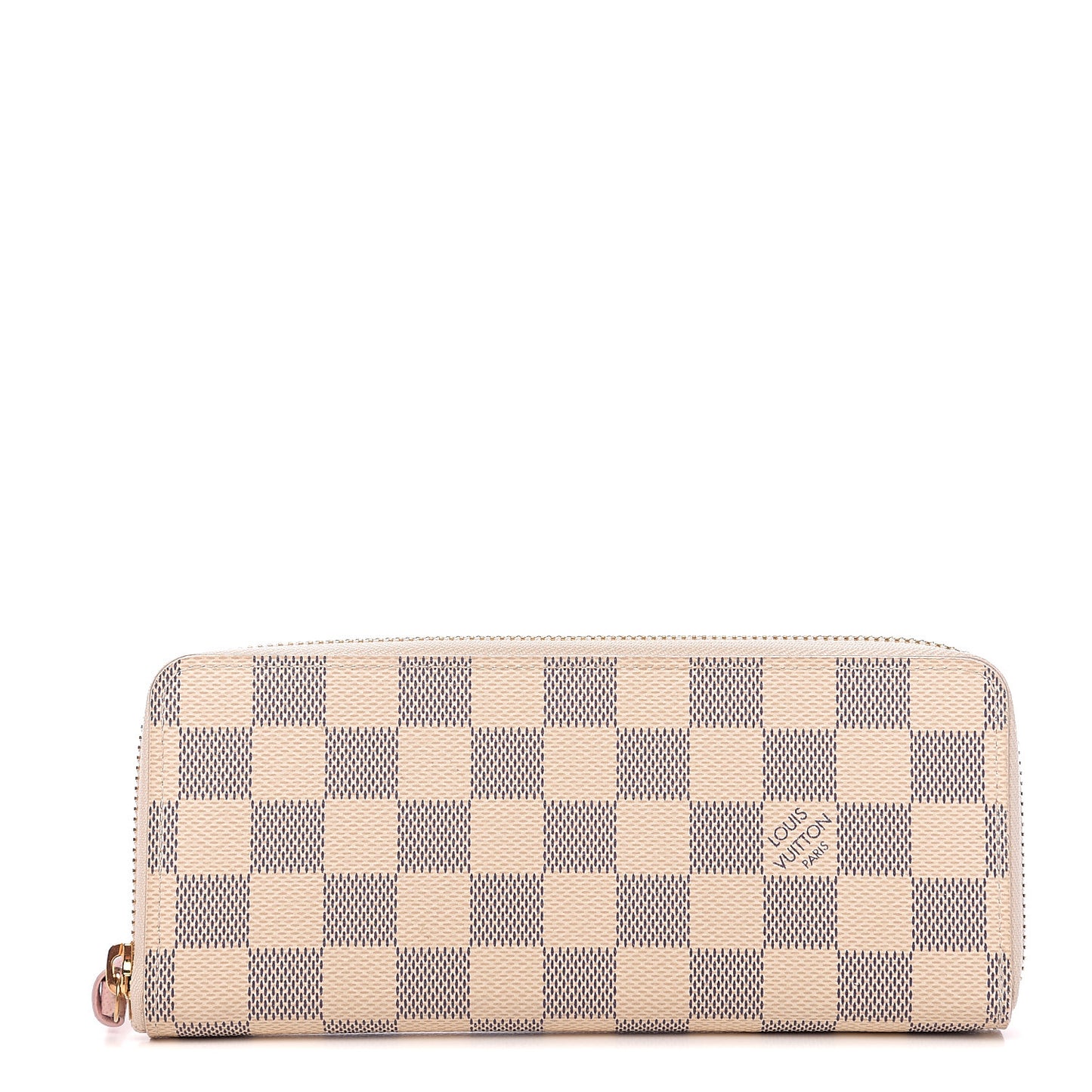 Damier Azur Clemence Wallet Rose Ballerine