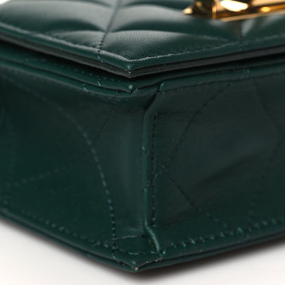Alexander McQueen Lambskin Quilted Knuckle Shoulder Bag Green 8 of 10