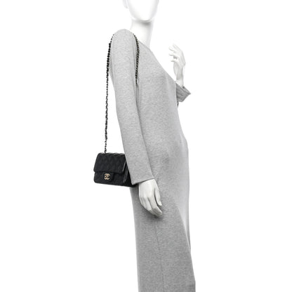 Chanel Lambskin Quilted Mini Square Flap Black 2 of 10
