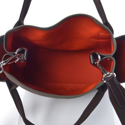 Hermes Toile Sac De Pansage Groom Kaki Feu 9 of 11
