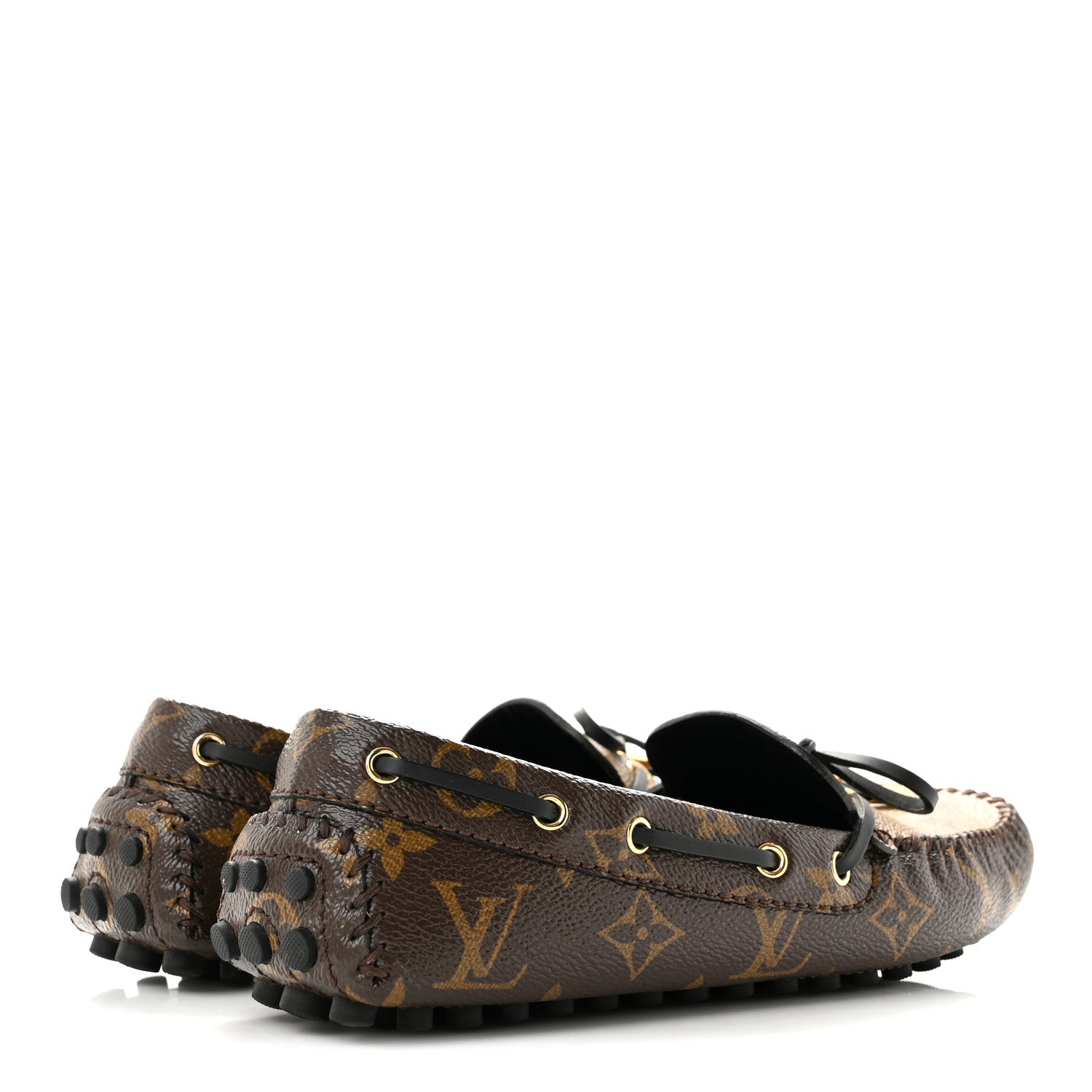 Louis Vuitton Patent Reverse Monogram Gloria Loafers 37 5 of 10