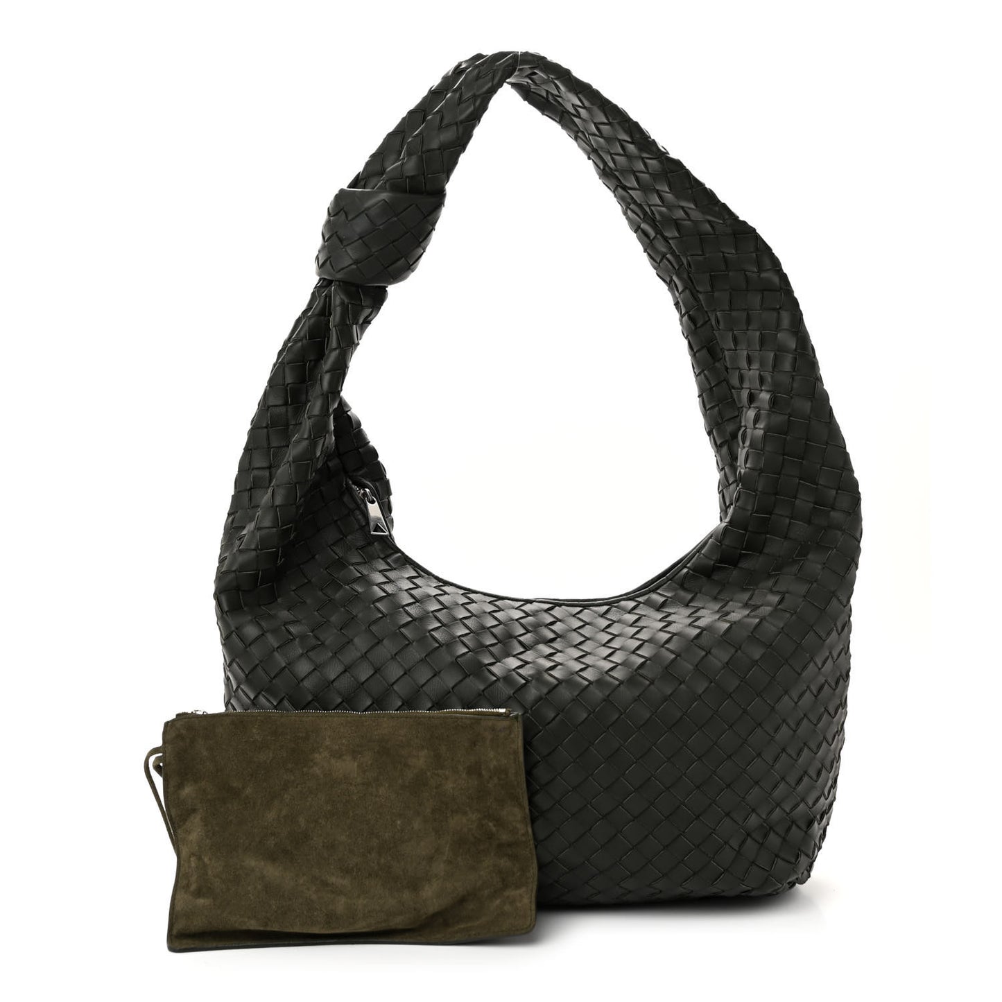 Nappa Intrecciato Maxi Jodie Kaki