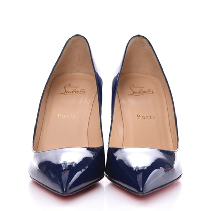 Christian Louboutin Patent Pigalle Follies 85 Pumps 38.5 China Blue 2 of 8