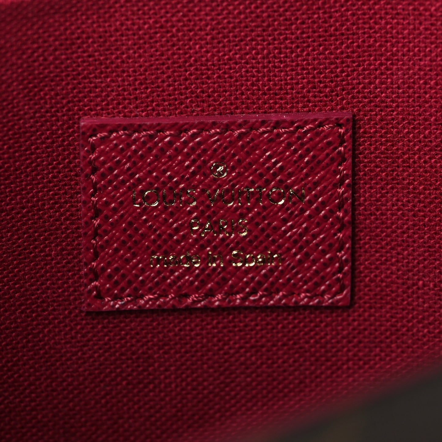 Monogram Pochette Felicie Chain Wallet Fuchsia