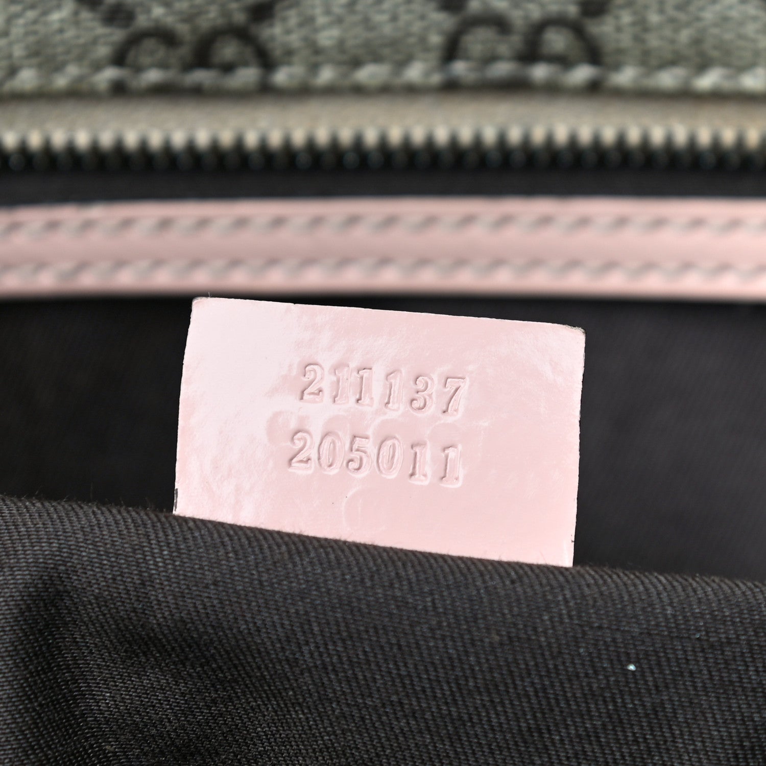Gucci GG Supreme Monogram Medium Zippered Shopping Tote Pink 6 of 16