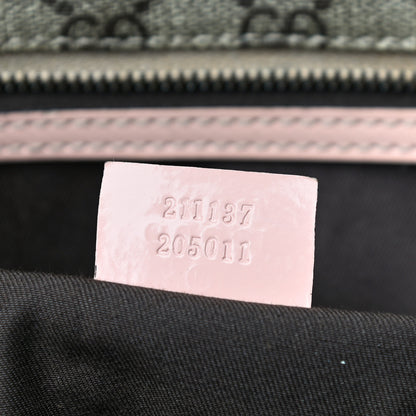 Gucci GG Supreme Monogram Medium Zippered Shopping Tote Pink 6 of 16