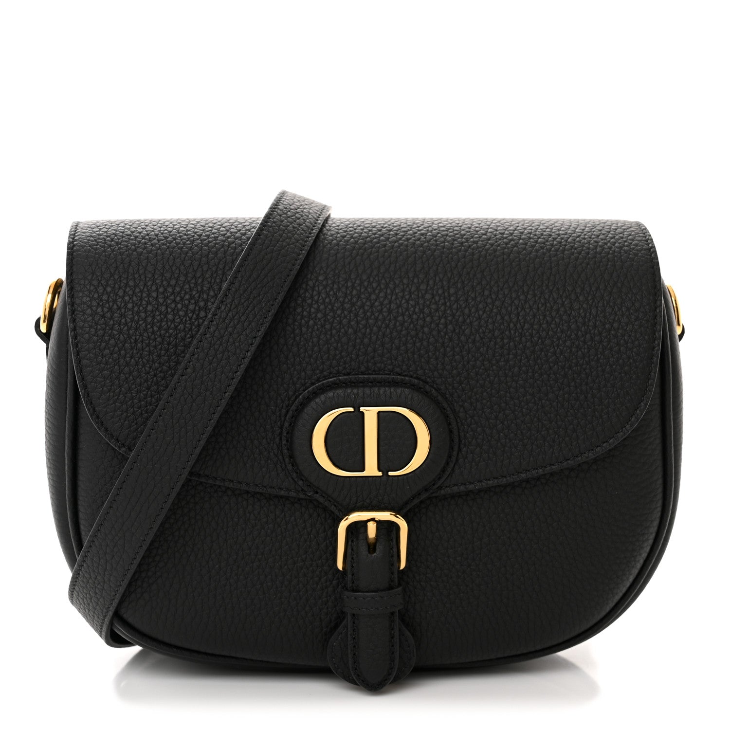 Christian Dior Grained Calfskin Medium Bobby Flap Black 1 of 11