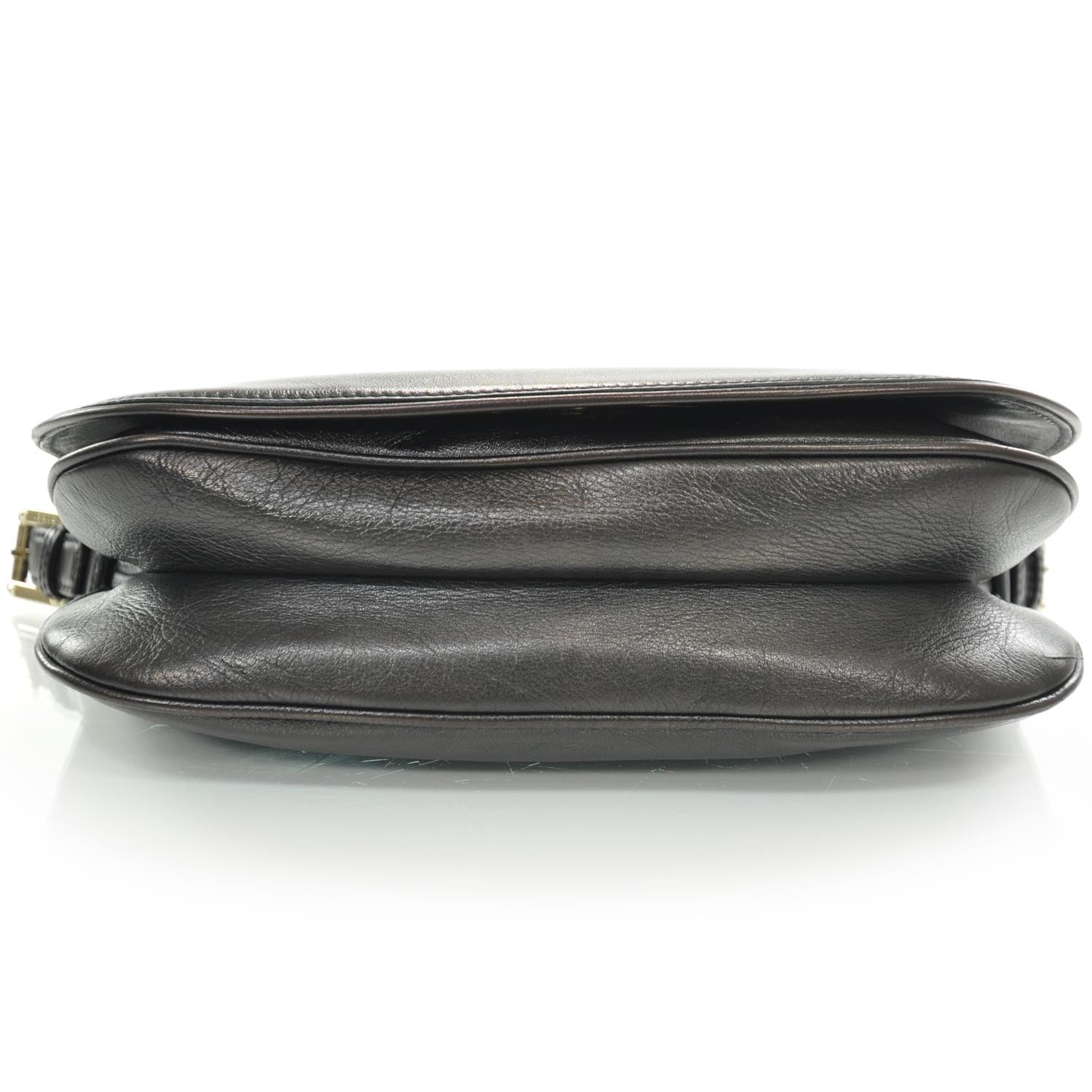 Gucci Leather Small Britt Shoulder Bag Black 4 of 8