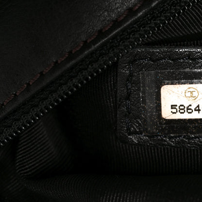 Chanel Lambskin CC Tassel Shoulder Flap Bag Black 7 of 10