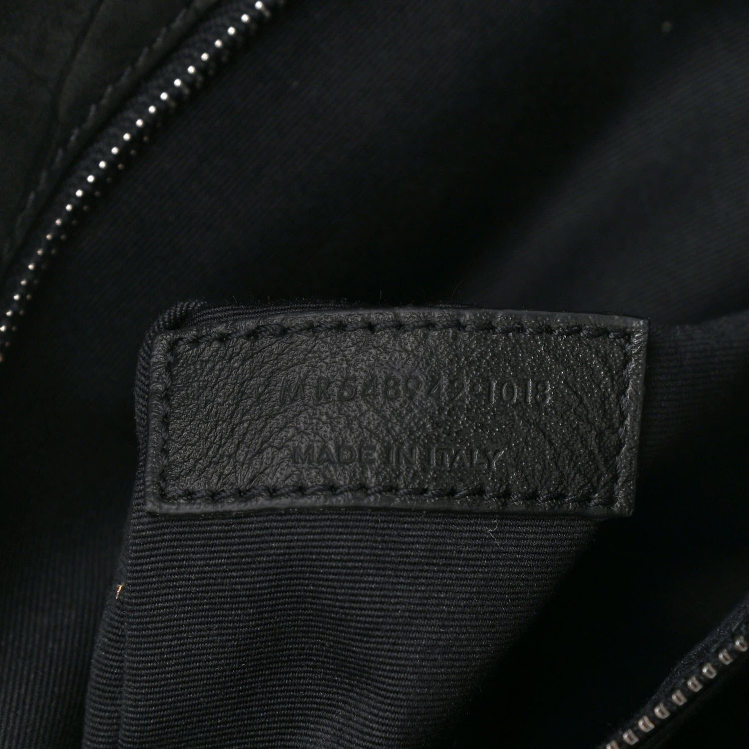 Saint Laurent Nubuck Crocodile Embossed Monogram Medium Niki Chain Satchel Black 7 of 9