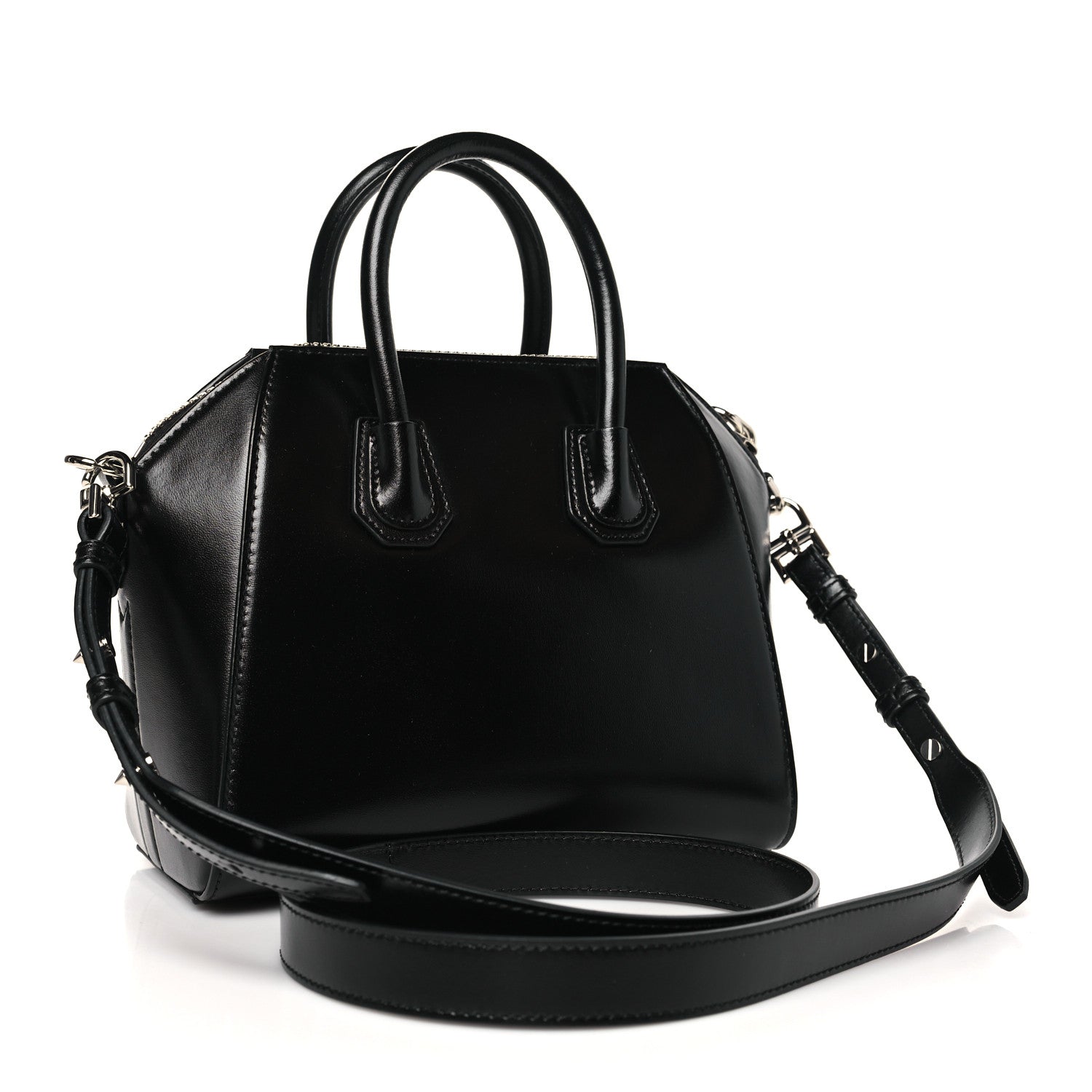 Givenchy Shiny Lord Calfskin Mini Antigona Black 3 of 10