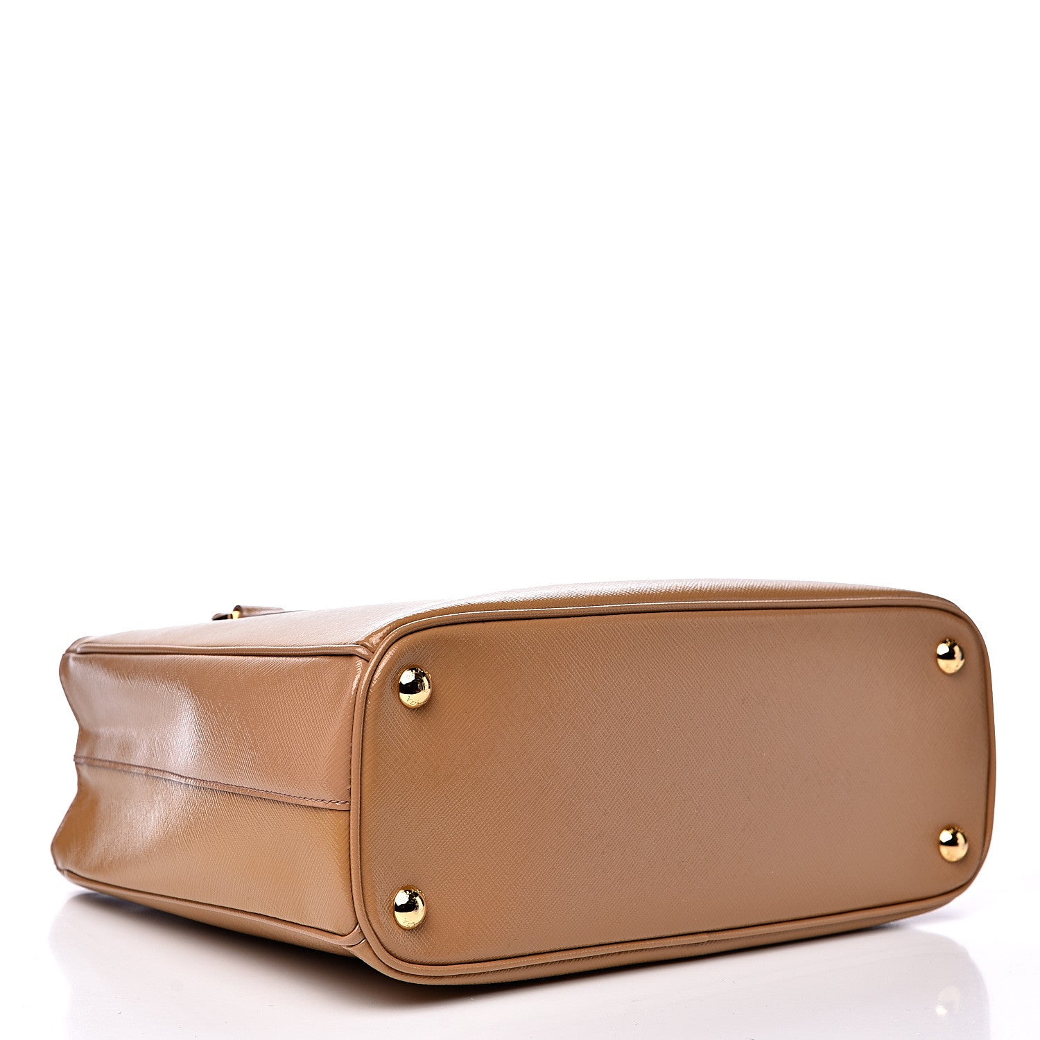 Prada Saffiano Vernice Top Handle Caramel 3 of 10