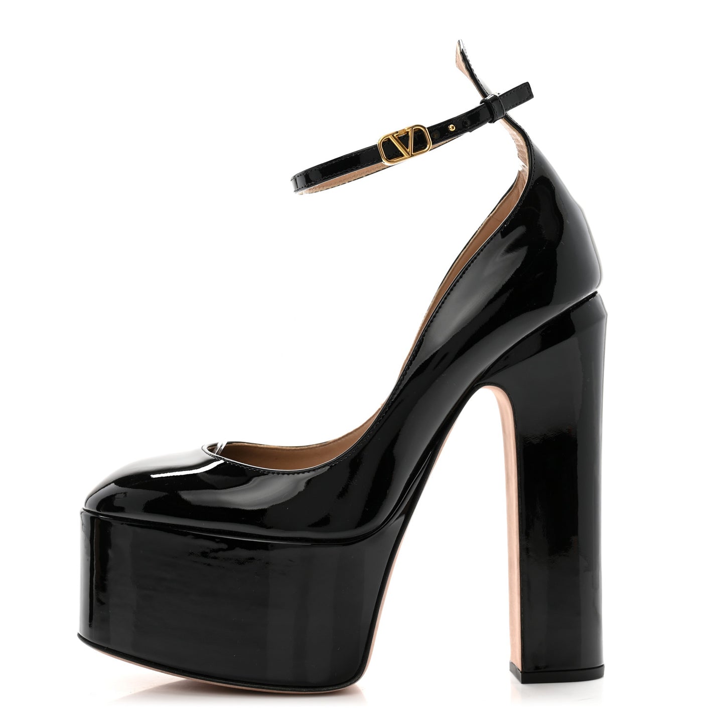 Patent Tan-Go 55/155mm Platform Pumps 37.5 Black