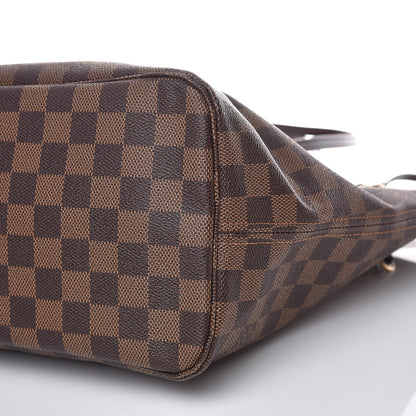 Louis Vuitton Damier Ebene Neo Neverfull MM Rose Ballerine 10 of 11