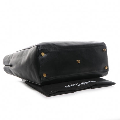 Saint Laurent Leather Reversible East West Shopping Tote Black 4 of 6