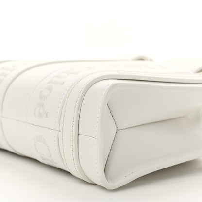 Chloe Calfskin Mini Woody Ribbon Tote White 9 of 11