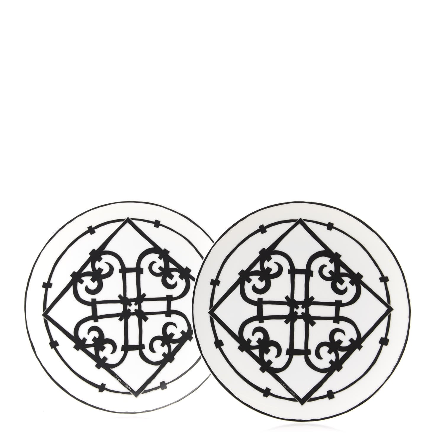 Hermes Porcelain Balcon du Guadalquivir Dinner Plate Set of 2 1 of 5