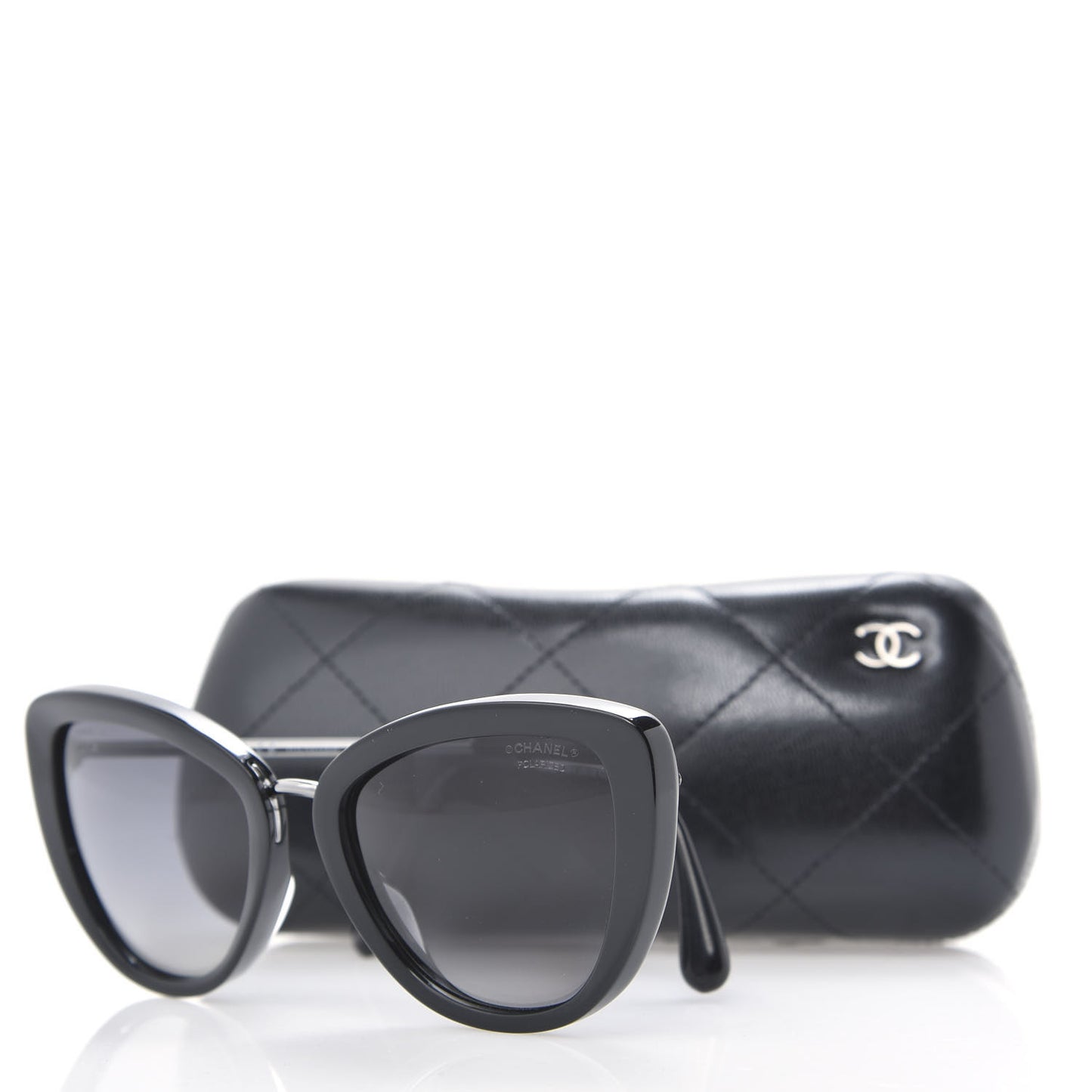 Polarized Cat Eye Sunglasses 5399-A Black