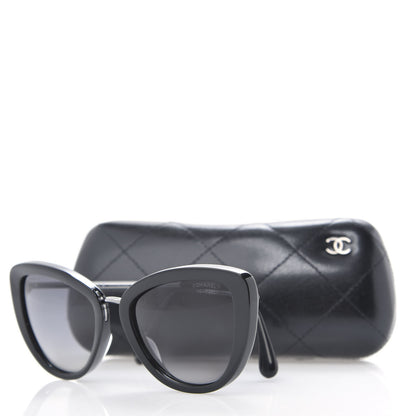 Chanel Polarized Cat Eye Sunglasses 5399-A Black 8 of 8