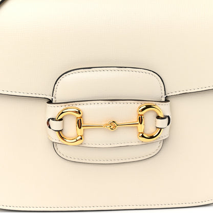 Gucci Azalea Calfskin Horsebit 1955 Shoulder Bag Mystic White 8 of 11