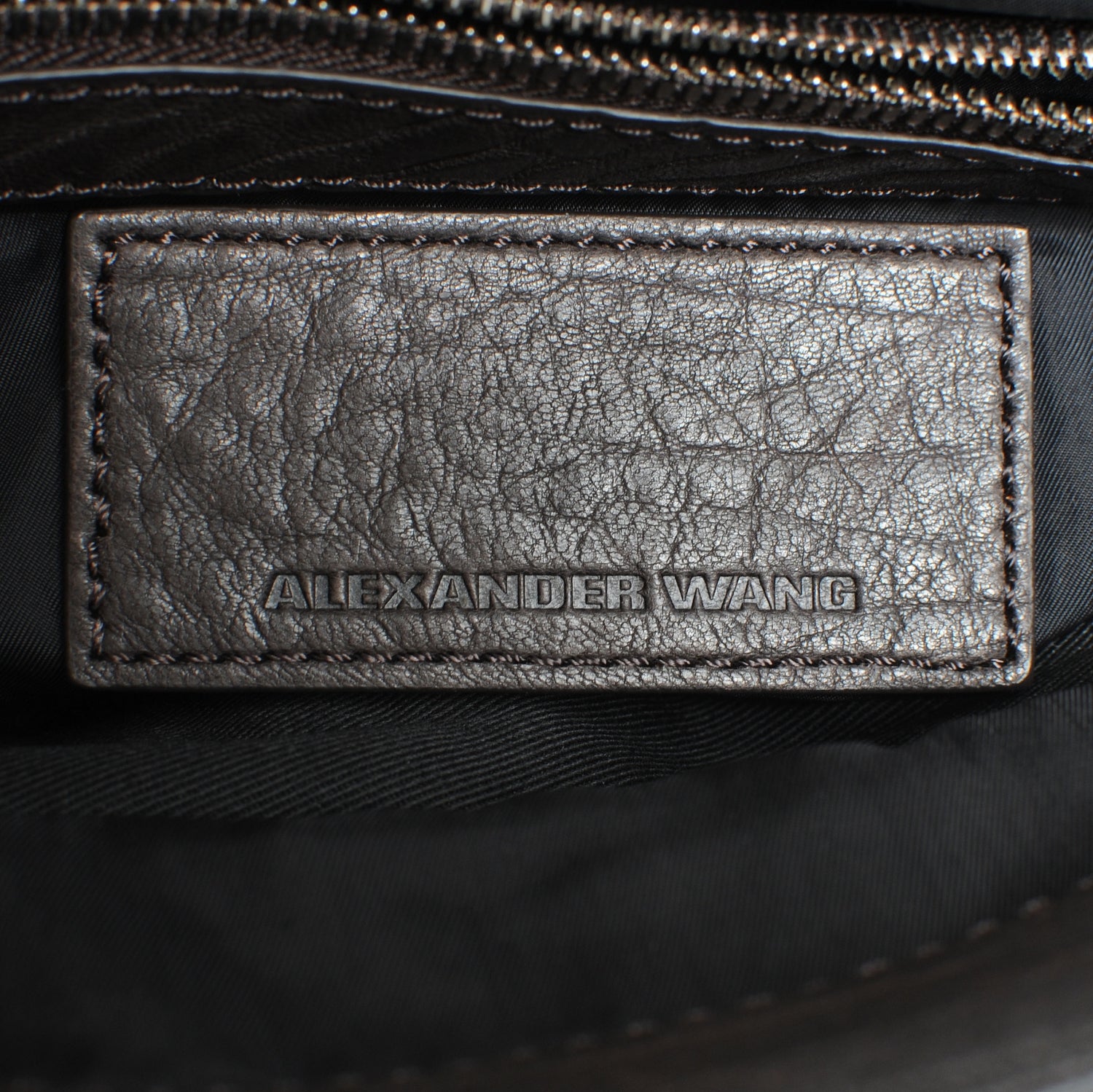 Alexander Wang Textured Lambskin Lia Sling Messenger Bag Grey 5 of 7