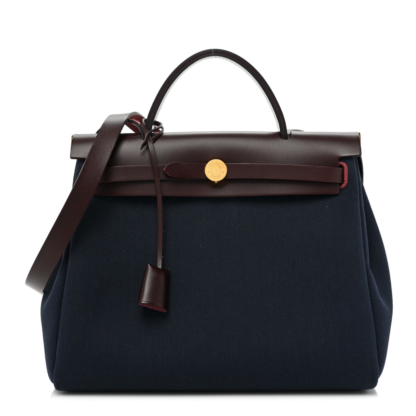 Toile Militaire Vache Hunter Herbag Zip Retourne 31 PM Rouge Sellier Bleu Marine