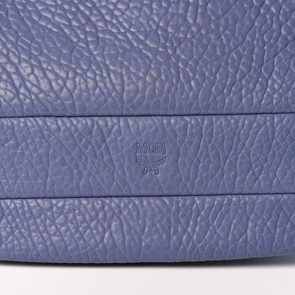MCM Lambskin Studded Keana Shoulder Bag Blue 10 of 10