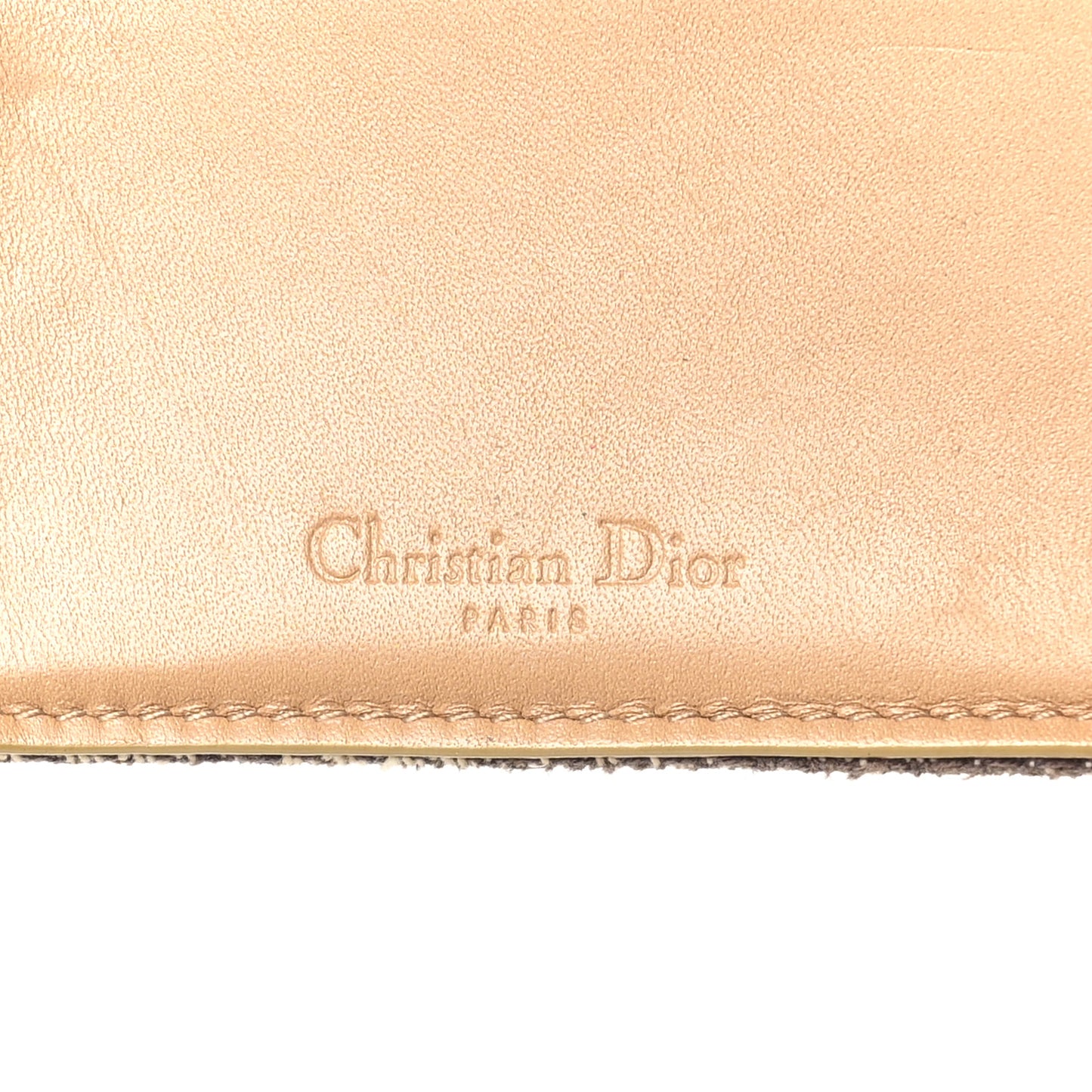 Monogram Saddle Wallet Beige