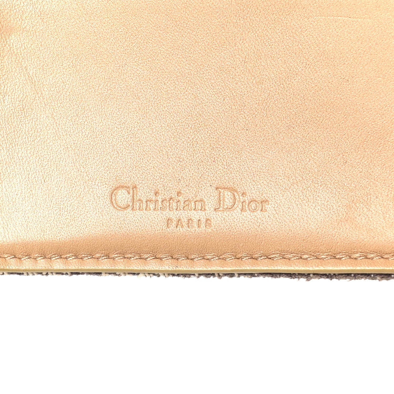 Christian Dior Monogram Saddle Wallet Beige 6 of 8