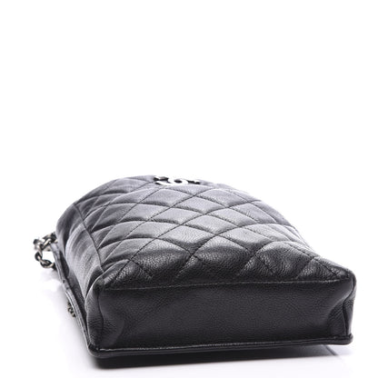 Chanel Calfskin Quilted CC Waiter Clutch Clutch With Chain Black 4 of 16
