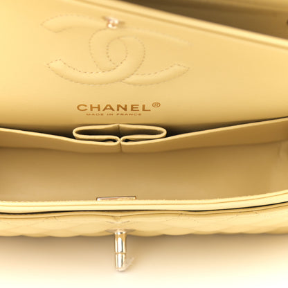 Chanel Lambskin Quilted Small Double Flap Yellow 5 of 11