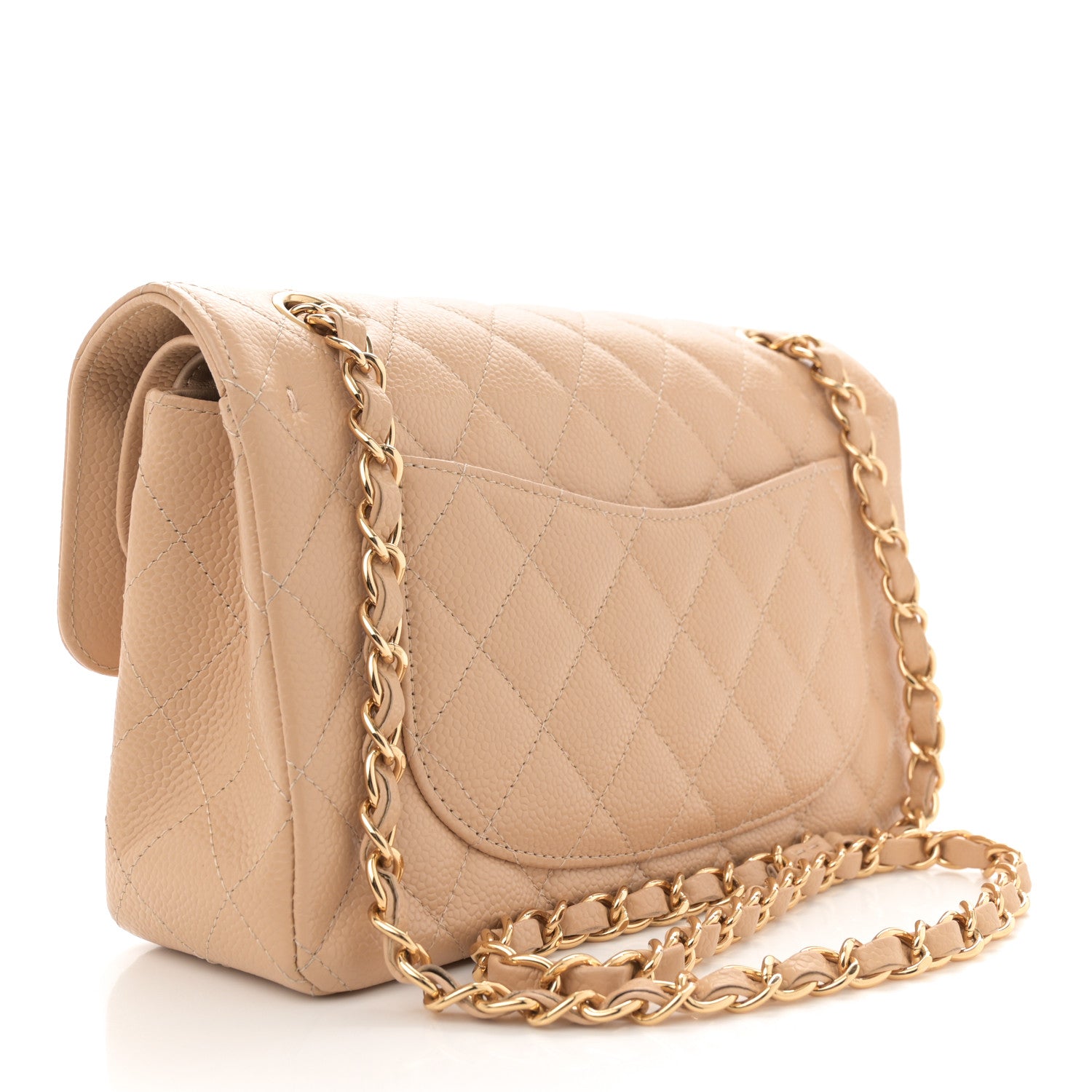 Chanel Caviar Quilted Small Double Flap Beige 3 of 13