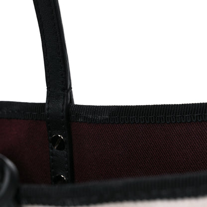 Chanel Canvas Calfskin Let's Demonstrate Small Tote White Black 14 of 20