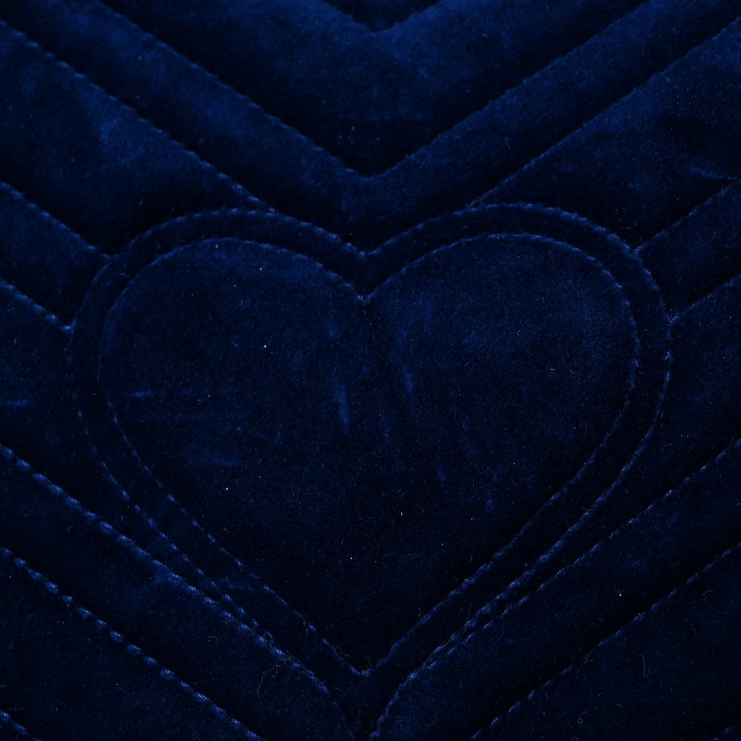 Velvet Matelasse Medium GG Marmont Shoulder Bag Cobalt Blue