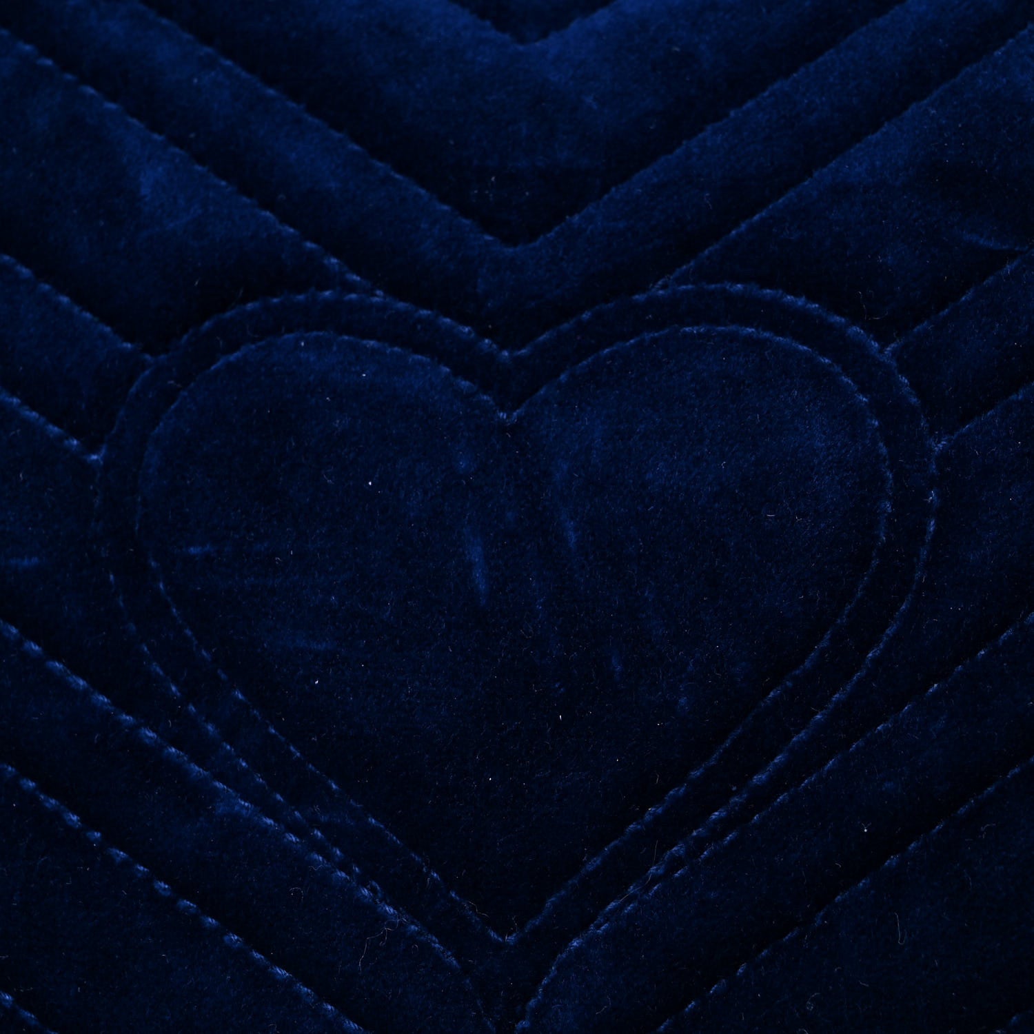 Gucci Velvet Matelasse Medium GG Marmont Shoulder Bag Cobalt Blue 16 of 16