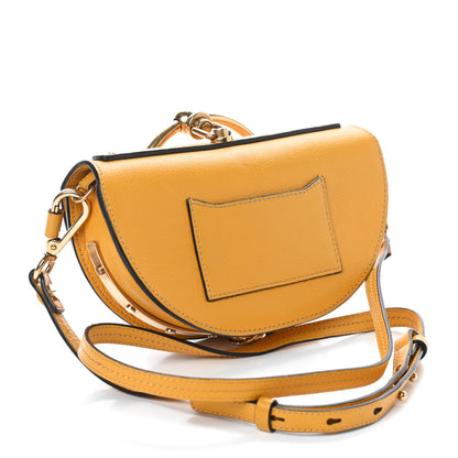 Chloe Calfskin Small Nile Bracelet Minaudiere Bag Dark Ochre 3 of 11