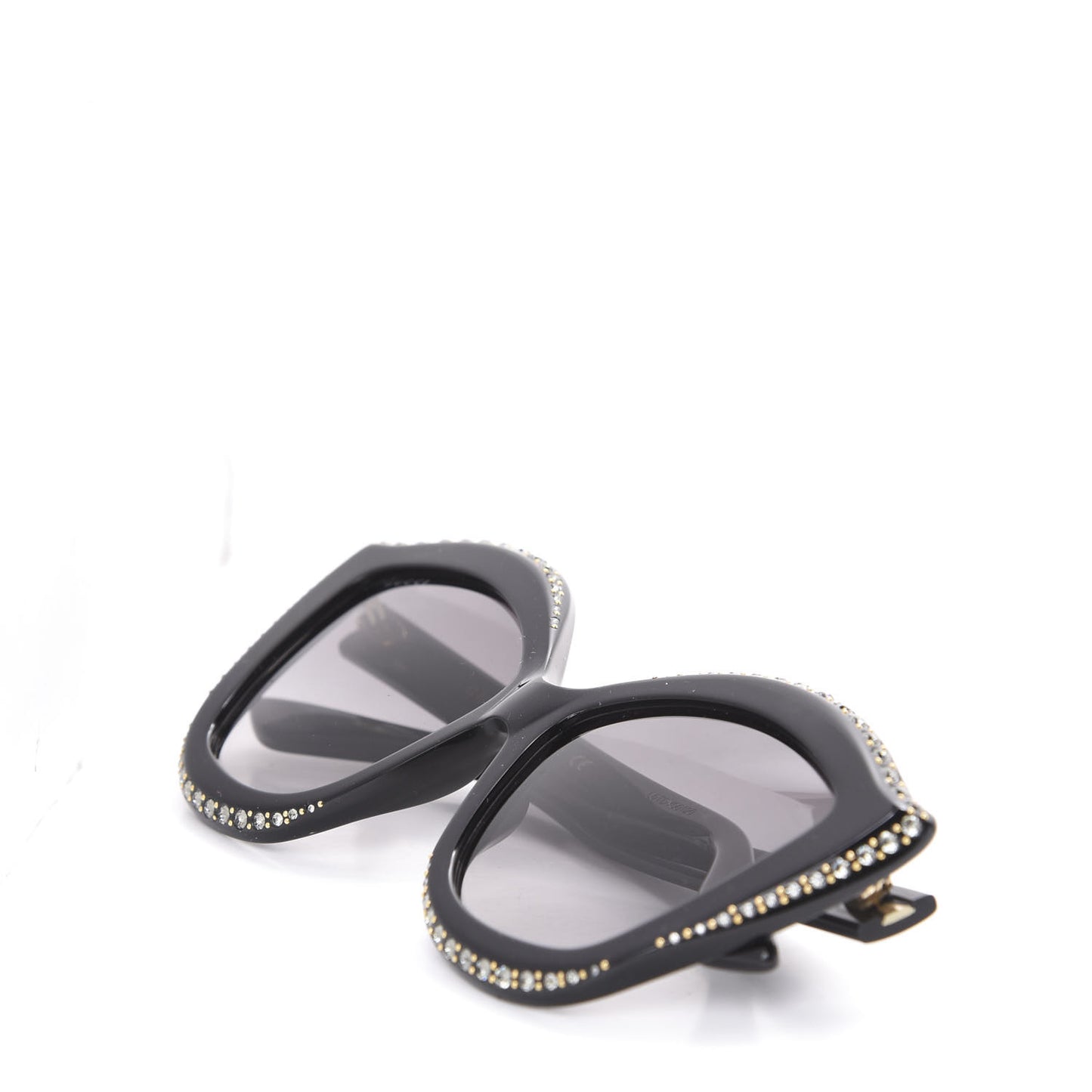 Crystal Cat Eye GG0118S Sunglasses Black