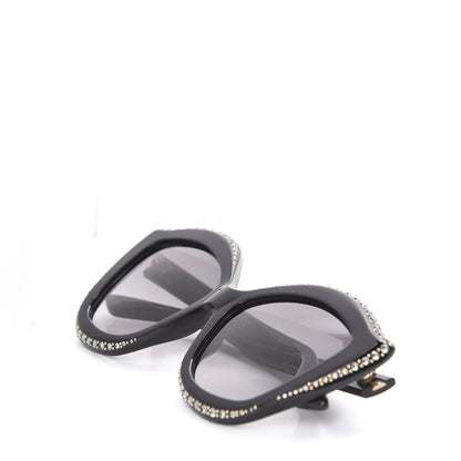 Gucci Crystal Cat Eye GG0118S Sunglasses Black 7 of 10