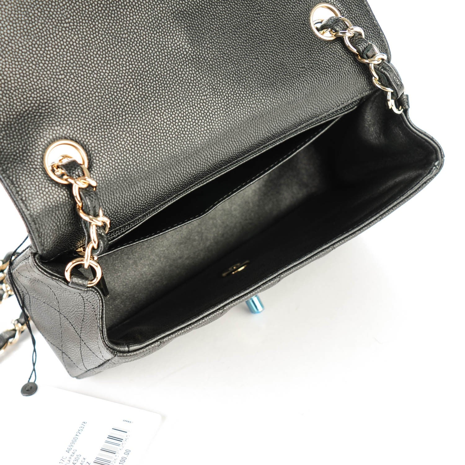Chanel Caviar Quilted Mini Rectangular Flap Black 5 of 7